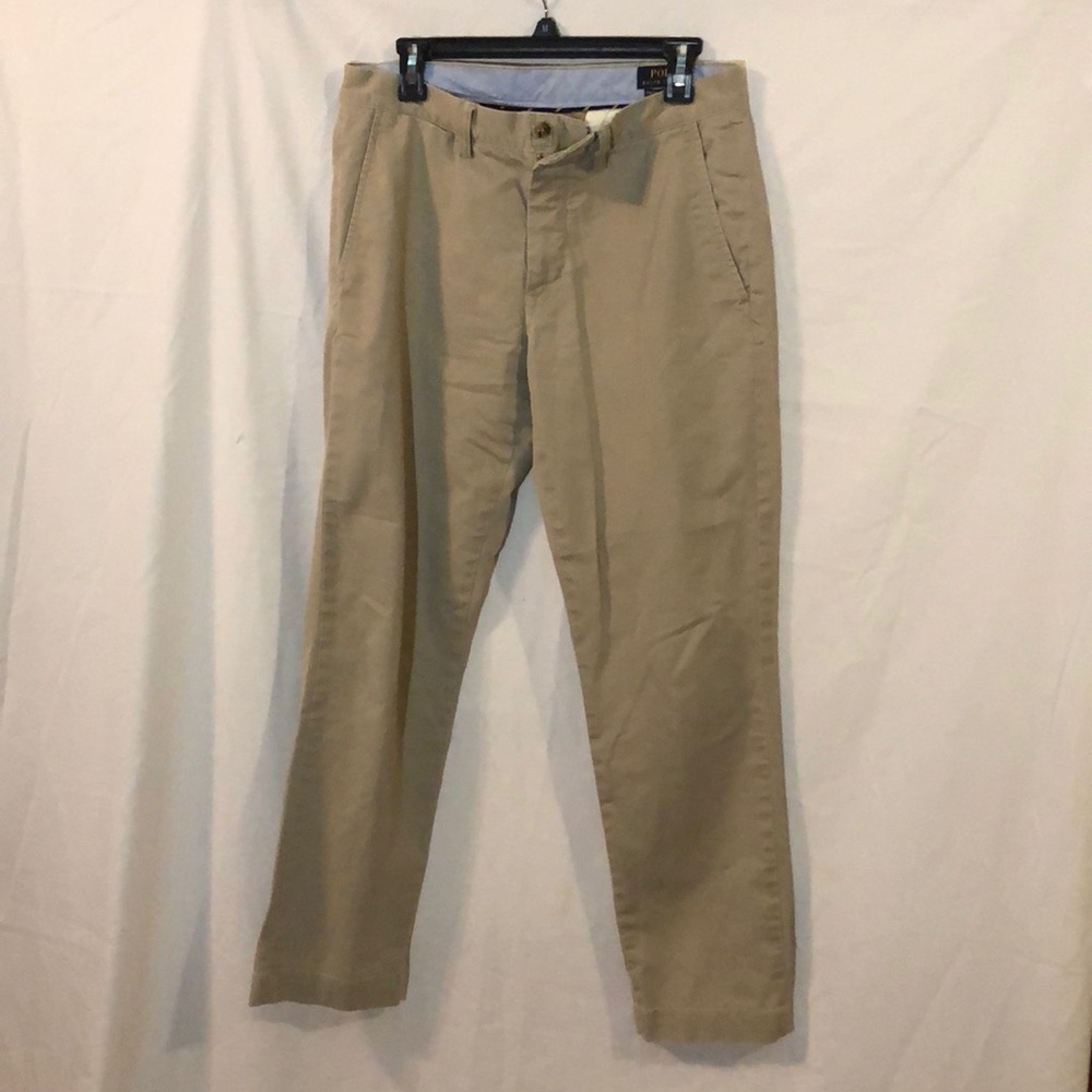 Polo straight fit khaki pants